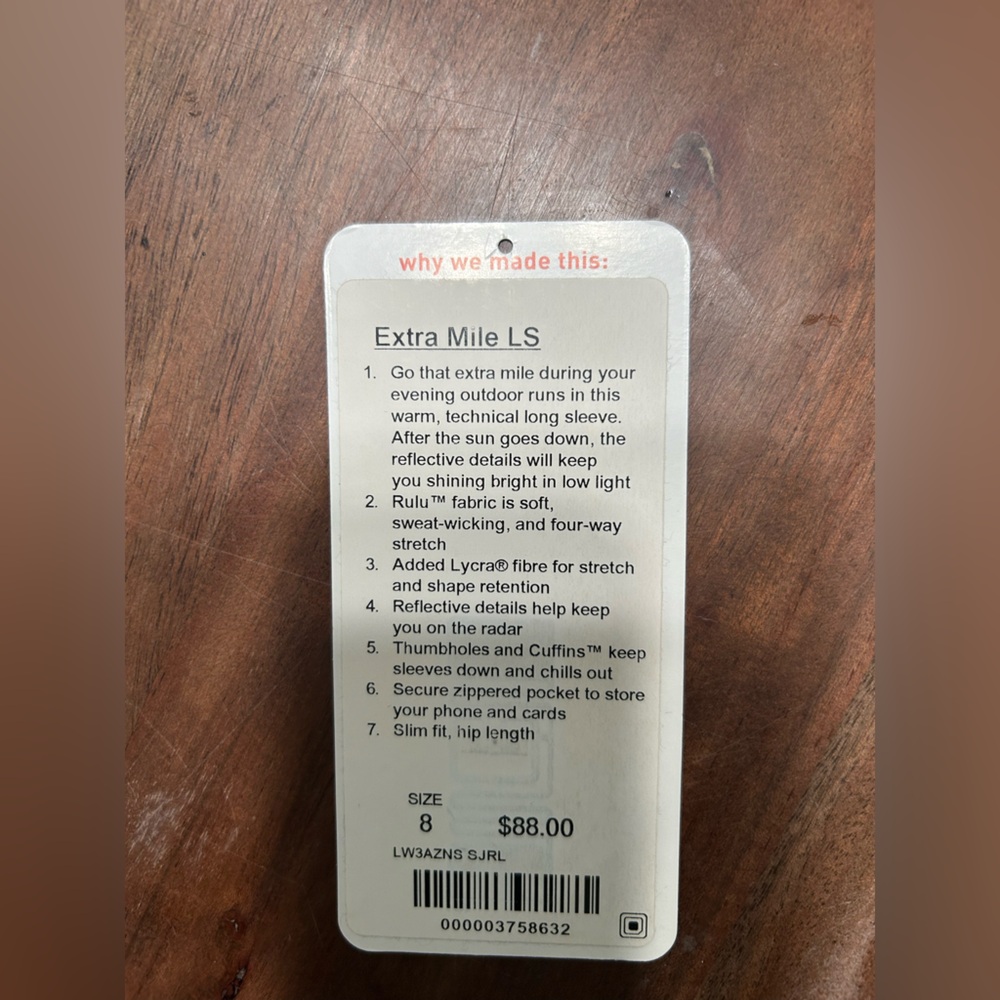 Lululemon Extra Mile LS - Picture 8 of 8